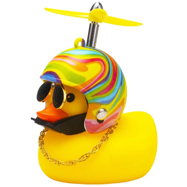 wonuu Rubber Duck Car Decorations Cute Yellow Duck Car Dashboard