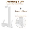 CHAUNCEY HOME Over The Door Hooks Hanger with 7" Arms