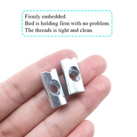 Hao Pro M6x20mm Barrel Nuts Cross Dowels Slotted Bolts Hardware Clean Tight Thread Proper Insert Sturdy Firm Holding Easy Install Align Smooth Screw in Snug Fit for Beds Crib Furniture Chairs 15PCS