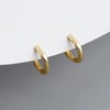 LUXSTAR Hoop Earrings, Twisted Ring, 925 Silver, Gold, Silver Binaural