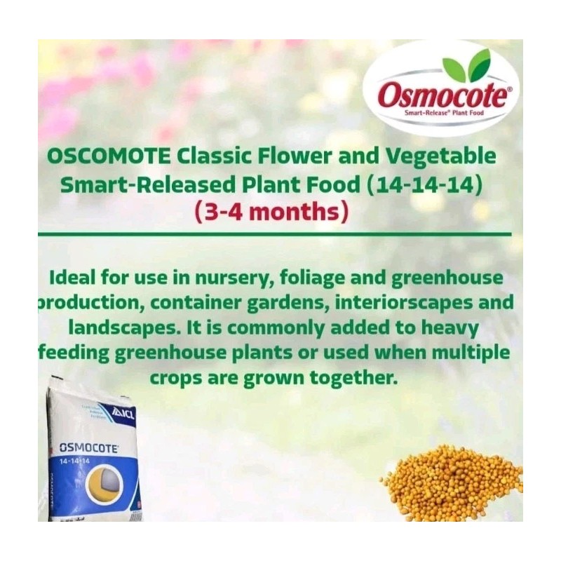 Osmocote 🪴Osmocote 14-14-14 3-4 Month feed Professional fertilizer 5 lb