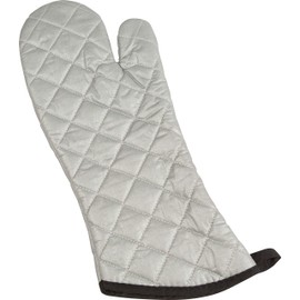 San Jamar 801SG17 Silicone Temperature Protection Oven/Freezer Mitt, 17" Length, Silver