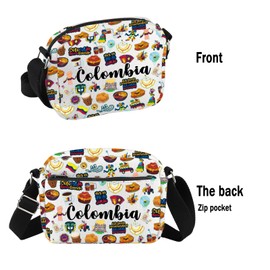 G2TUP Funny Colombia Lovers Gift Colombia Makeup Bag Colombia Traveller Cosmetic Bag Colombian Culture Lovers Gift (Colombia HS)