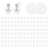 120 PCS Silicone Earring Backs Stoppers, 0.55 Inch Clear Earring