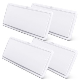 Leisure LED RV LED Ceiling Light 21" x 8" Fixture 2000 Lumen with Touch Dimmer Switch Interior Lighting for Car/RV/Trailer/Camper/Boat DC 12V Natural White 4000-4500K (4 Pack)
