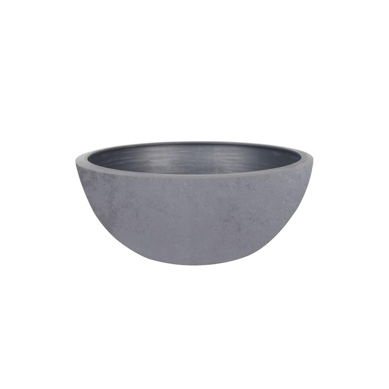 Basalt Up Plant Bowl, Concrete Grey, Diameter 24.5 x Height