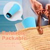 MK MATT KEELY Women's Foldable Straw Sun Hat Visor Cap