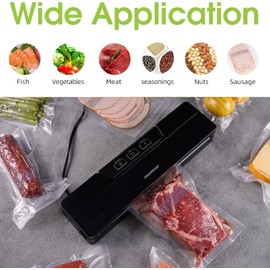 CREATIVECHEF Vacuum Sealer Bags 6x8 Inch /100pcs, Food Storage Vacuum Sealer Bags BPA Free for Dry and Moist Food Fresh Preservation, Suitable Sous Vide Cooking and All Vacuum Food Sealer Machines