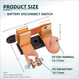​​Top Post Knife Blade Master Switch | 12V/24V Battery Disconnect Switch for Honda Sedan, SUV, Truck | Fits Pilot, CR-V, Odyssey, Civic, Accord, Ridgeline​ & More Models
