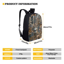 Upetstory 4pcs/set Forest Deer Backpack for Kids Girls Boys School Bag Set with Lunch Box Pencil Case Water Bottle Sleeve Preschool Primary Schoolbag Elementary Bookbag Lightweight Satchel