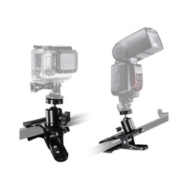 Camera Spring Clamp, Tripod Camera Mount Clip with 360 Degree Swivel Mini Ball Head & 1/4" Screw, Metal Flash Reflector Holder for Studio Backdrop Camera DSLR, Digital DSLR, Video Camera, Photoshoot Studio
