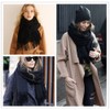 qingchenbeauty Scarf, Women's, Solid Color, Soft, Stole, Men’s, Warm, Light,
