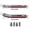 Emvanv Mini Ratchet Wrench Screwdriver, 2 Pcs Elbow Head &