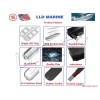 LLD_TK 120 Blue LED Underwater Light Boat Marine Yacht Stainless