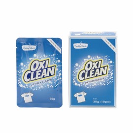 Freddy Leck OxyClean, 1.1 oz (30 g) x 10 Bags | Chlorine Bleach, Deodorizer, Bleaching, Stains, Yellowing, Oil Stains, Soaking, Bleach, Disposable, Color Available