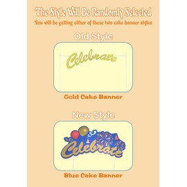 GoldenBakeryFamily 14 Inch Cake Drums with Banner Cake Topper-White1 Pack Cake Board Round White 1/2' Thick Cake Boards Sturdy, Greaseproof for Birthday Wedding Multi-Tiered Party Cake Boards by GoldenBakeryFamily