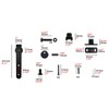 Silent Sliding Barn Door Heavy Duty Cabinet Door Rollers Kit,