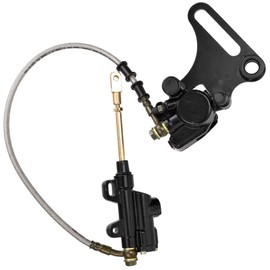 HIAORS Rear Brake Assembly Master Hydraulic Cylinder Caliper with Replaced Disc Brake Pad Coolster 15MM Wheel Axle for SSR 125cc 110cc Dirt Bike Pit Bike KLX BBR CRF TTR SDG 107 50cc 70cc Part