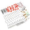 138 pcs Fishing Lure Baits Hook Copper Color Sinkers Weights