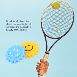 10Pcs Silicone Tennis Racket Vibration Dampeners Sunflower Tennis Racket Shock Absorber