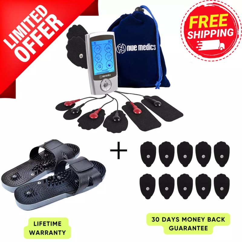 NueMedics Tens Unit Muscle Stimulator Multi Modes Reflexology Shoes Electric