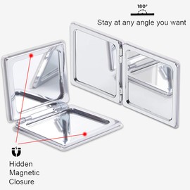 Vanity Mirror You are Beautiful Design Shatterproof Pocket Mirror Unique Double Sided Magnifying Portable Compact Square Mirror Makeup Mirror for Woman Mother Kids