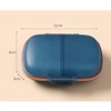 Pocket Travel Pill Organizer Box,8 Compartments Moisture Proof Pill Case