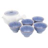 Hasami midō Kilns 急須 茶器 Set (with box) Seigaiha 尽si