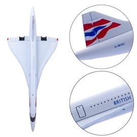 SUNSK Aircraft Model Alloy 1/400 Scale Diecast Aircraft Model British Airways Concorde Airplane Model Miniature Models Collection Gift