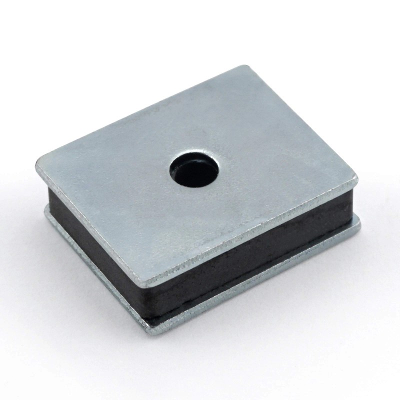 Master Magnetics Ceramic Latch Magnet Assemblies - Rectangular with Center