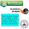 Platinum Rubber 1LB Black UV #33 Rubber Bands USA Bulk