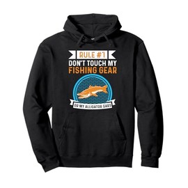 Alligator Gar Fishing Spot Rod and Reel Combo Alligator Gar Pullover Hoodie