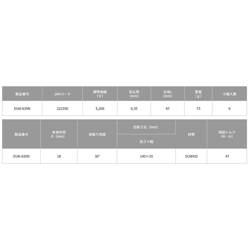 Top Industry (TOP) EUN-635N Universal Joint Slide Lock Type for