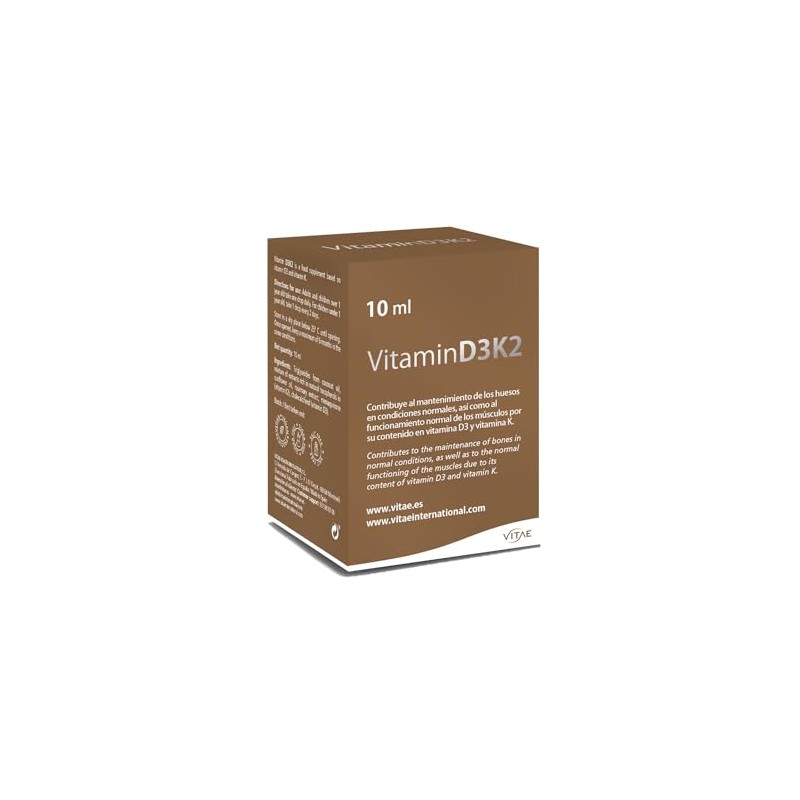 Vitae Vitamin D3K2 10ml | Food Supplement in Drops' Format