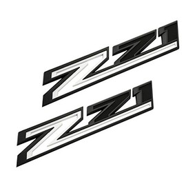 2pcs New Z71 Emblems Replacement for 2019-2021 Silverado 1500 2500 3500 Decal Badge 84632695 Nameplate OEM (White)