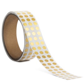 1008pcs Gold Dot Stickers 1/4 inch | Colored Circle Labels for Inventory, Color Code, Organization | 0.25" Round Diameter, 1008/roll