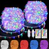 GLPE LED Rope Lights Indoor with USB Powered, 66Ft (33Ft