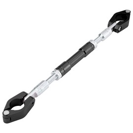 Motorcycle Handlebar, Motorcycle Balance Bar, Universal Handle Holder, Adjustable Aluminium Alloy Motorcycle Balance Cross Handlebar Reinforcement Lever Bar (Black)