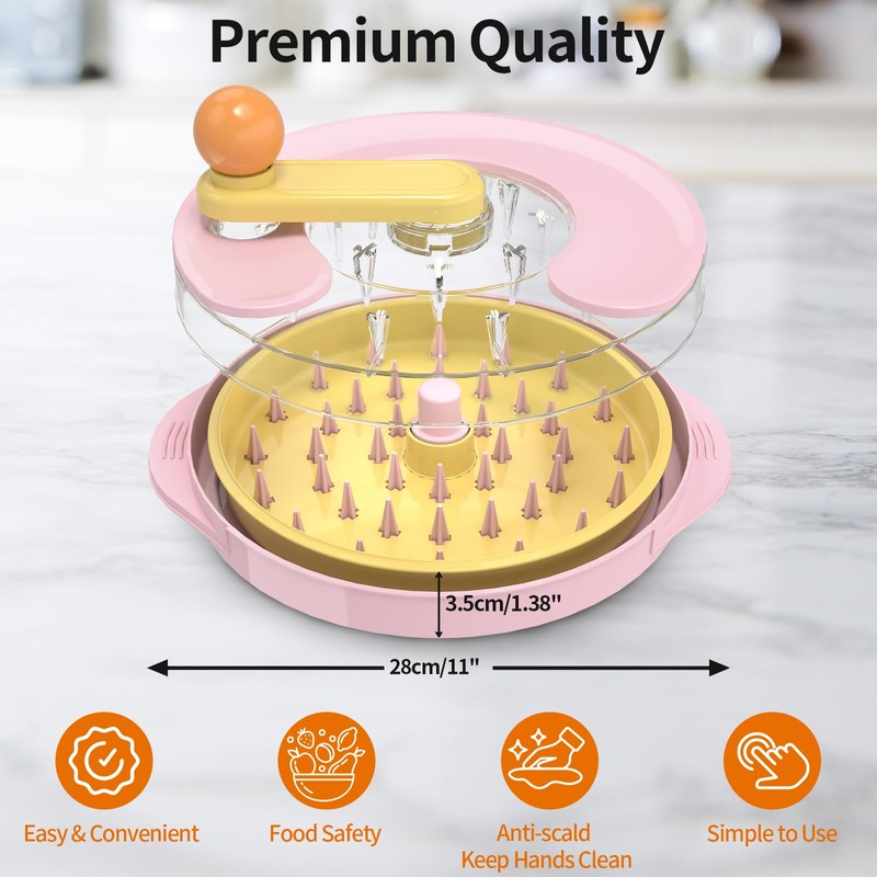 Chicken Shredder, Pro Twist Chicken Breast Shredder Tool with Clear