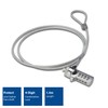 ACT Laptop Lock Security Cable 1.5M Portable Anti Theft Cable