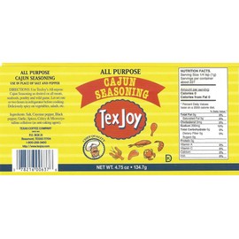 TexJoy All Purpose Cajun Seasoning 4.75 oz (Pack of 3)