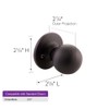 Design House Ball Dummy Door Knob in Matte Black
