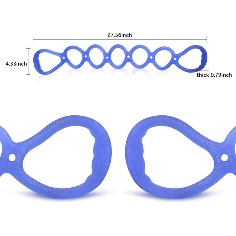 7 Ring Resistance Band, BetterJonny Workout Bands Arm and Back