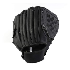 Baseball Glove,Softball Glove Outdoor Sports Teeball Practice Glove for Youth Baseball Exercise Training Glove(11.5in-Black)