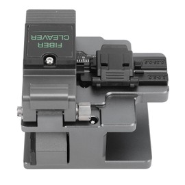 High Accuracy Fiber Cleaver, Tungsten Steel Blade, Automatic Return, Universal Cold Welding Hot Melting, for Single Core 125μm Quartz Fiber