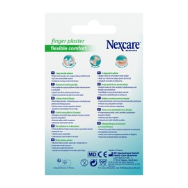 Nexcare Pack of 10 Finger Plasters, 44.5 mm x 51 mm