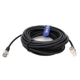 Eonvic GPS Antenna Cable Black TNC to TNC 90 Degrees Flexible Coaxial Cable RG223 for GNSS/GPS Receivers (9M)