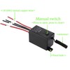 Meskliu 12v Mini Remote Control Switch,3 Way Wireless Lights Switch