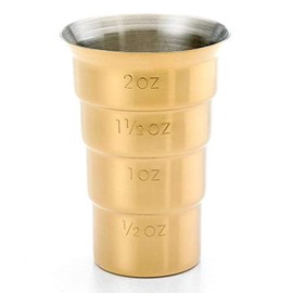 Barfly M37109GD Drink Jigger, 2 oz, Gold w/Out Handle