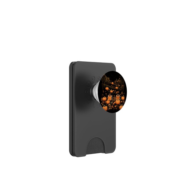 Pumpkins Pumpkin Spice Coffee Latte Autumn Forest PopSockets PopWallet for